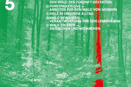 Plakat Deutsche Waldtage mit Text und Bild